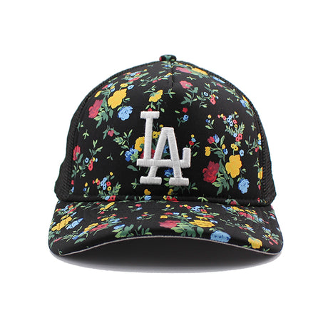 ニューエラ キャップ 9FORTY ロサンゼルス ドジャース MLB FLORAL A-FRAME MESH SNAPBACK CAP BLACK
