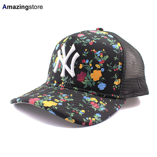 ニューエラ キャップ 9FORTY ニューヨーク ヤンキース MLB FLORAL A-FRAME MESH SNAPBACK CAP BLACK