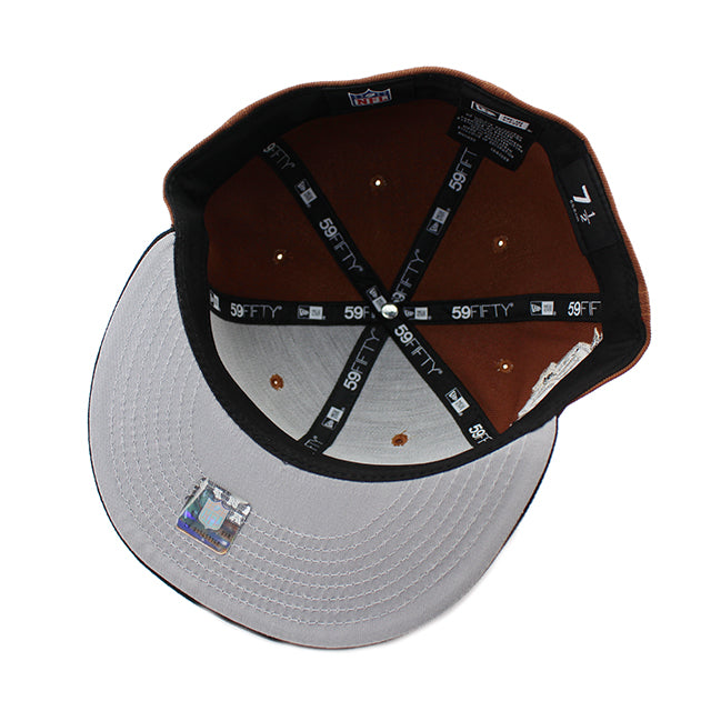 ニューエラ キャップ 59FIFTY ラスベガス レイダース NFL 50TH ANNIVERSARY HARVEST FITTED CAP BROWN