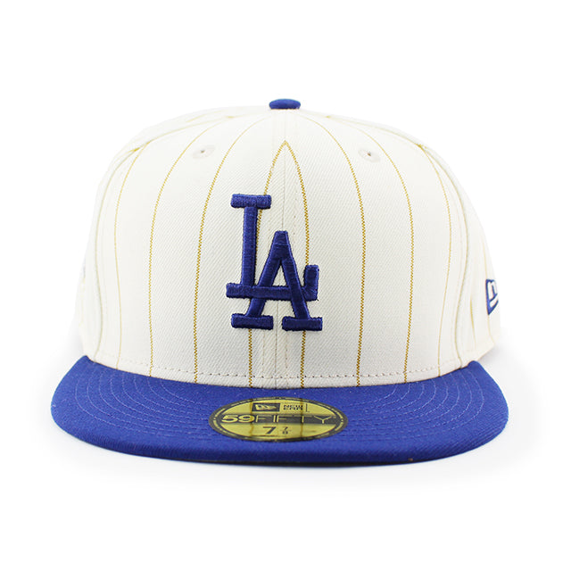 ニューエラ キャップ 59FIFTY ロサンゼルス ドジャース MLB 60TH ANNIVERSARY GREY BOTTOM FITTED CAP CREAM-ROYAL
