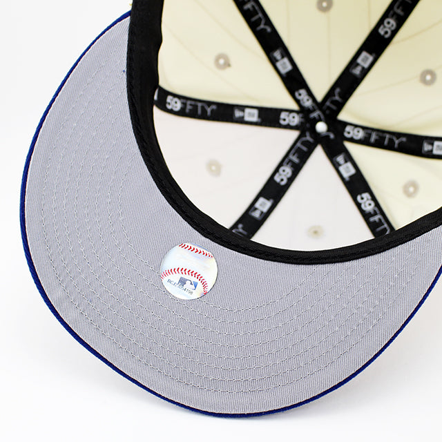 ニューエラ キャップ 59FIFTY ロサンゼルス ドジャース MLB 60TH ANNIVERSARY GREY BOTTOM FITTED CAP CREAM-ROYAL