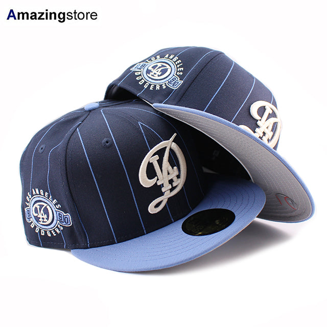 シティコネクト ニューエラ キャップ 59FIFTY ロサンゼルス ドジャース MLB CITY CONNECT FITTED NAVY STRIPE
