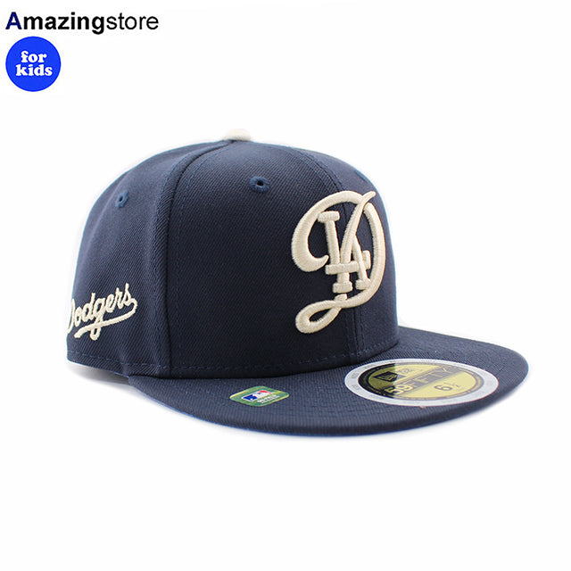 子供用 シティコネクト ニューエラ キャップ 59FIFTY ロサンゼルス ドジャース YOUTH MLB CITY CONNECT FITTED CAP NAVY