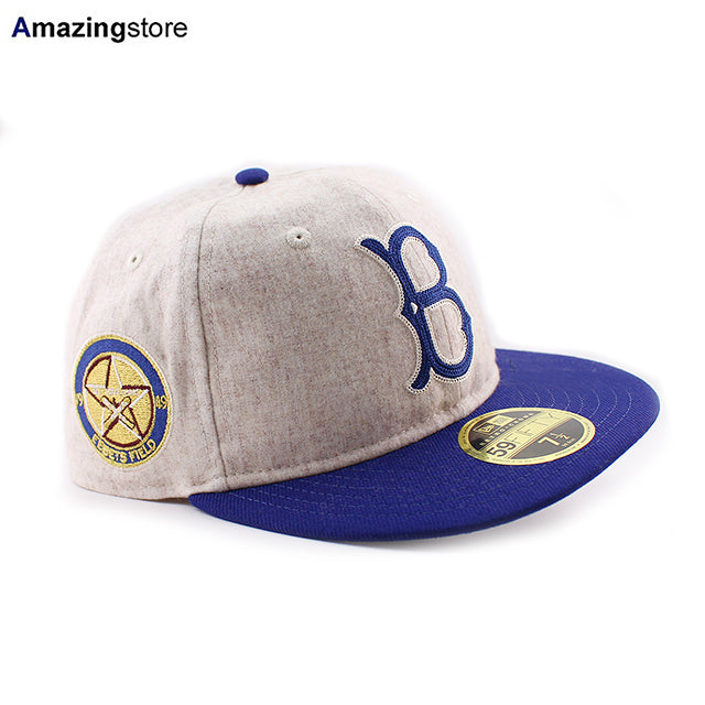 ニューエラ キャップ RC59FIFTY ブルックリン ドジャース MLB RETRO CROWN MELTON WOOL FITTED CAP ROYAL