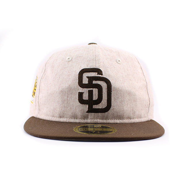 ニューエラ キャップ RC59FIFTY サンディエゴ パドレス MLB RETRO CROWN MELTON WOOL FITTED CAP BROWN