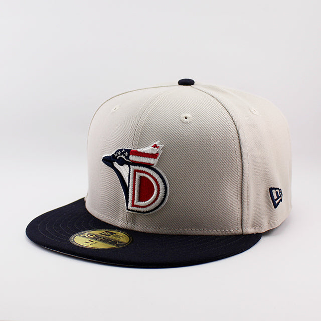 ニューエラ キャップ 59FIFTY ダニーデン ブルージェイズ MiLB ON-FIELD AUTHENTIC JULY4TH FITTED CAP STONE NAVY