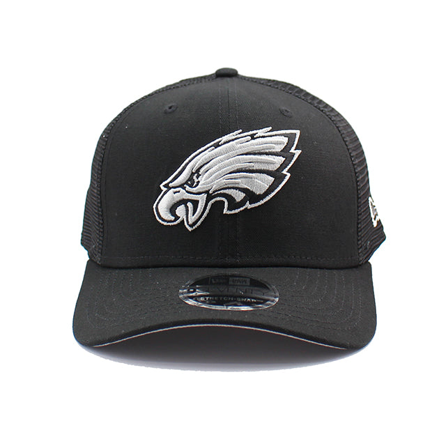 ニューエラ キャップ 9SEVENTY ストレッチ スナップバック フィラデルフィア イーグルス NFL MESH STRETCH SNAPBACK CAP BLACK