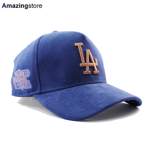 ニューエラ キャップ 9FORTY ロサンゼルス ドジャース MLB 1981 WORLD SERIES A-FRAME VELOUR SNAPBACK CAP BLU