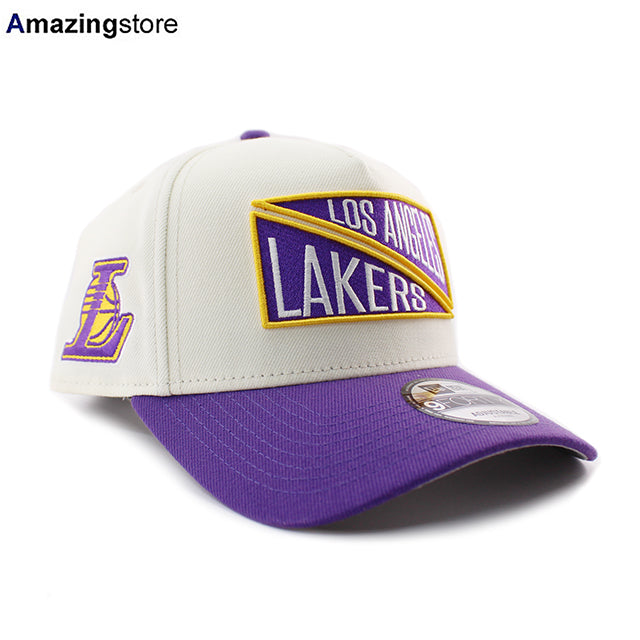 ニューエラ キャップ 9FORTY ロサンゼルス レイカーズ NBA A-FRAME SNAPBACK CAP CHROME