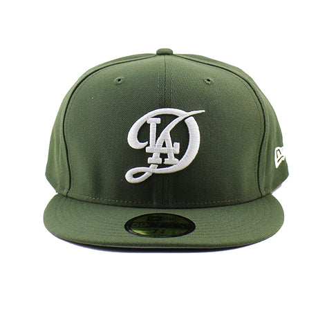 シティコネクト ニューエラ キャップ 59FIFTY ロサンゼルス ドジャース MLB CITY CONNECT FITTED OLIVE