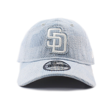 ニューエラ キャップ 9TWENTY ストラップバック サンディエゴ パドレス MLB PATCH DENIM STRAPBACK CAP LIGHT BLUE