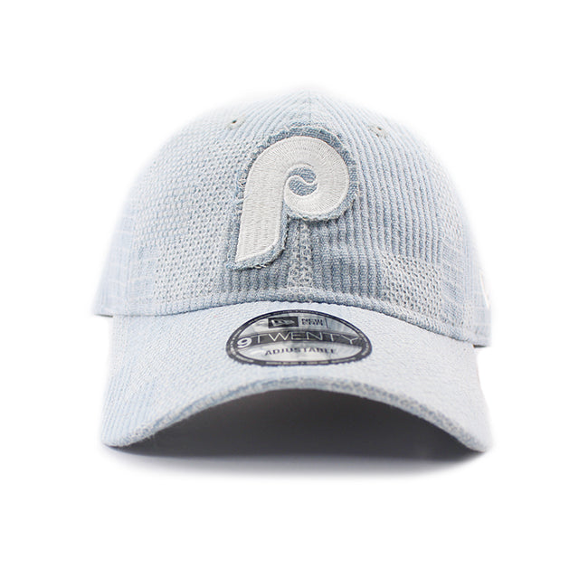 ニューエラ キャップ 9TWENTY ストラップバック フィラデルフィア フィリーズ MLB PATCH DENIM STRAPBACK CAP LIGHT BLUE