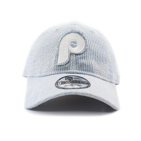 ニューエラ キャップ 9TWENTY ストラップバック フィラデルフィア フィリーズ MLB PATCH DENIM STRAPBACK CAP LIGHT BLUE