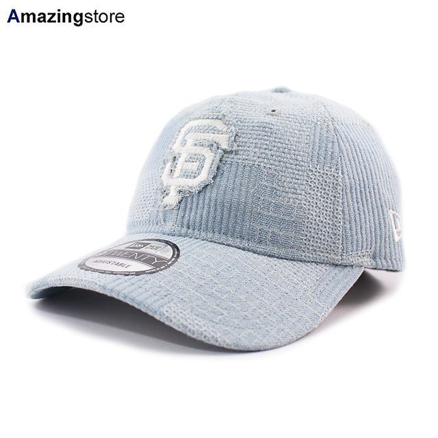 ニューエラ キャップ 9TWENTY ストラップバック サンフランシスコ ジャイアンツ MLB PATCH DENIM STRAPBACK CAP LIGHT BLUE
