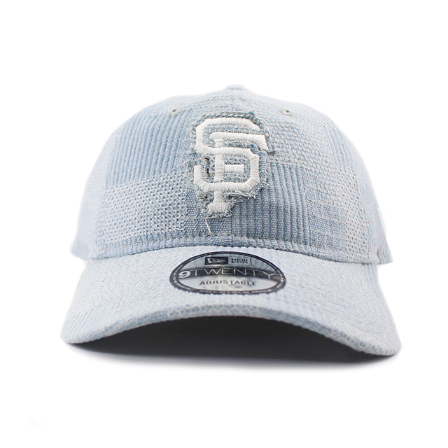 ニューエラ キャップ 9TWENTY ストラップバック サンフランシスコ ジャイアンツ MLB PATCH DENIM STRAPBACK CAP LIGHT BLUE