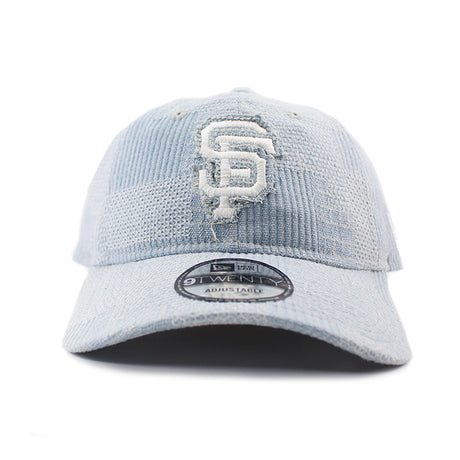 ニューエラ キャップ 9TWENTY ストラップバック サンフランシスコ ジャイアンツ MLB PATCH DENIM STRAPBACK CAP LIGHT BLUE