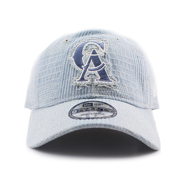 ニューエラ キャップ 9TWENTY ストラップバック アナハイム エンゼルス MLB PATCH DENIM COOPERSTOWN STRAPBACK CAP LIGHT BLUE