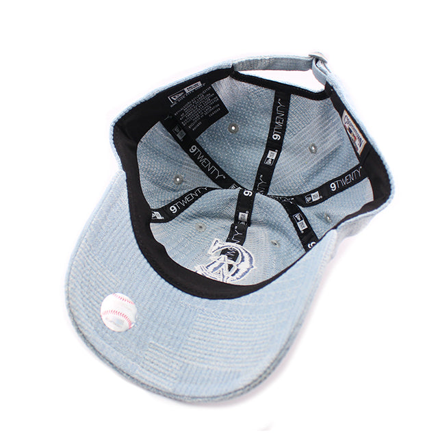 ニューエラ キャップ 9TWENTY ストラップバック アナハイム エンゼルス MLB PATCH DENIM COOPERSTOWN STRAPBACK CAP LIGHT BLUE