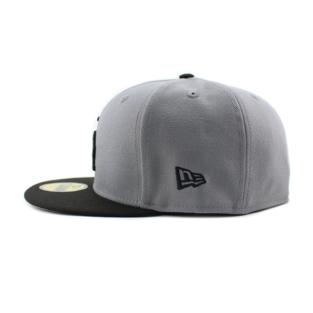 大谷翔平モデル ニューエラ 59FIFTY ロサンゼルス ドジャース MLB SHOHEI OHTANI NAME&NUMBER FITTED CAP GREY BLACK