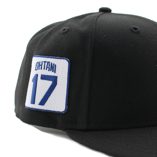 大谷翔平モデル ニューエラ 9FIFTY ロサンゼルス ドジャース MLB D LOGO SHOHEI OHTANI NAME&NUMBER SNAPBACK BLACK