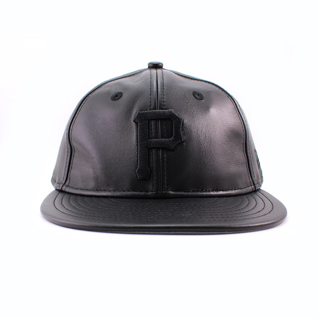 ニューエラ キャップ RC9FIFTY ストラップバック ピッツバーグ パイレーツ MLB GENUINE LEATHER RETRO CROWN STRAPBACK CAP BLACKOUT
