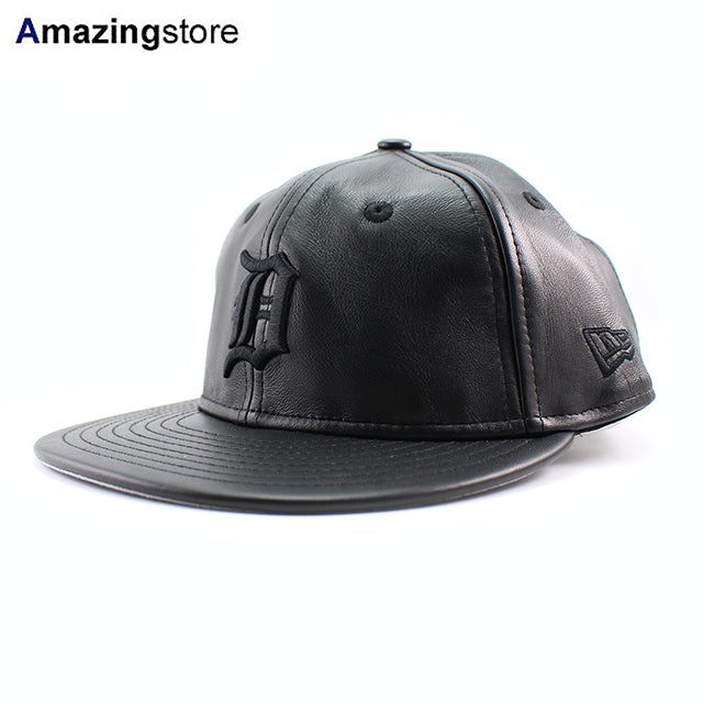 ニューエラ キャップ RC9FIFTY ストラップバック デトロイト タイガース MLB GENUINE LEATHER RETRO CROWN STRAPBACK CAP BLACKOUT