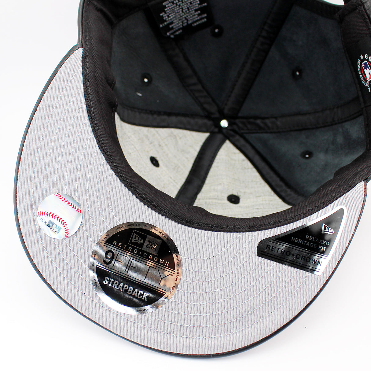 ニューエラ キャップ RC9FIFTY ストラップバックヒューストン アストロズ MLB GENUINE LEATHER RETRO CROWN STRAPBACK CAP BLACKOUT