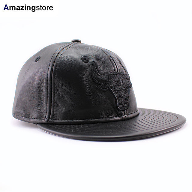 ニューエラ キャップ RC9FIFTY ストラップバック シカゴ ブルズ NBA GENUINE LEATHER RETRO CROWN STRAPBACK CAP BLACKOUT