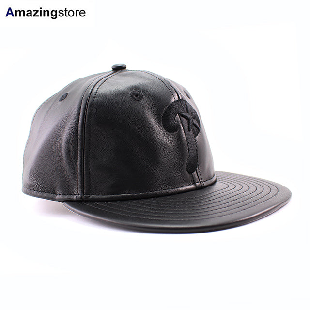 ニューエラ キャップ RC9FIFTY ストラップバック フィラデルフィア フィリーズ MLB GENUINE LEATHER RETRO CROWN STRAPBACK CAP BLACKOUT