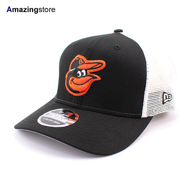 ニューエラ キャップ 9SEVENTY ストレッチ スナップバック ボルチモア オリオールズ MLB STRETCH MESH SNAPBACK CAP BLACK