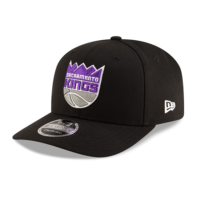 ニューエラ キャップ 9SEVENTY ストレッチ スナップバック サクラメント キングス NBA STRETCH SNAPBACK CAP BLACK