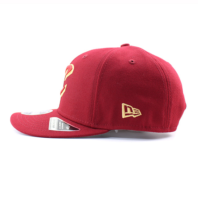 ニューエラ キャップ 9SEVENTY ストレッチ スナップバック クリーブランド キャバリアーズ NBA STRETCH SNAPBACK CAP BURGUNDY