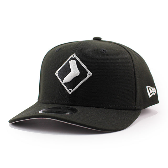 ニューエラ キャップ 9SEVENTY ストレッチ スナップバック シカゴ ホワイトソックス MLB STRETCH SNAPBACK CAP BLACK
