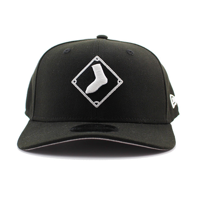 ニューエラ キャップ 9SEVENTY ストレッチ スナップバック シカゴ ホワイトソックス MLB STRETCH SNAPBACK CAP BLACK