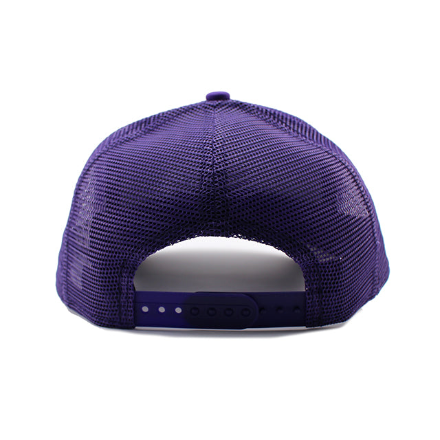 ニューエラ メッシュキャップ 9FORTY ロサンゼルス レイカーズ NBA A-FRAME TRUCKER MESH CAP PURPLE