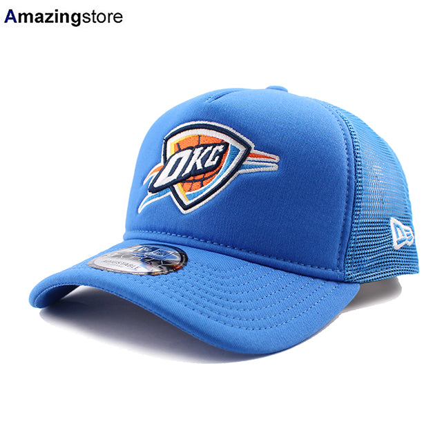 ニューエラ メッシュキャップ 9FORTY オクラホマシティ サンダー NBA A-FRAME TRUCKER MESH CAP BLUE