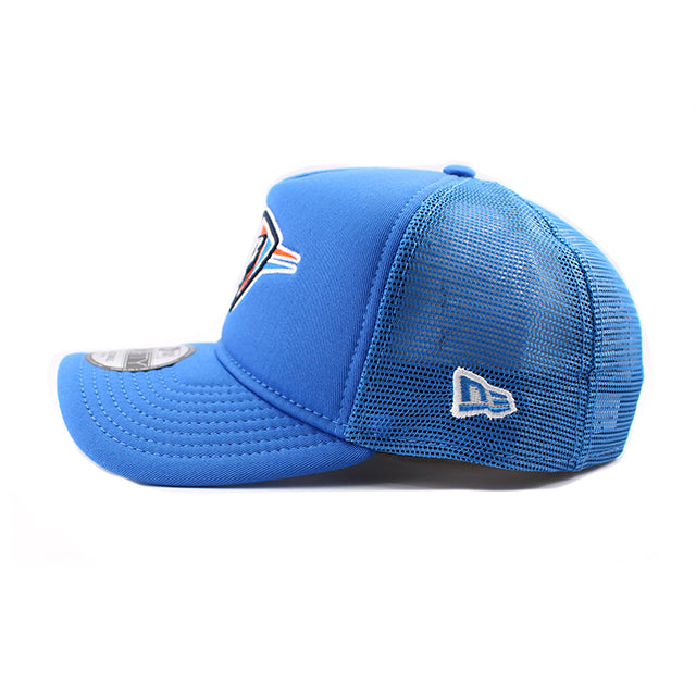ニューエラ メッシュキャップ 9FORTY オクラホマシティ サンダー NBA A-FRAME TRUCKER MESH CAP BLUE
