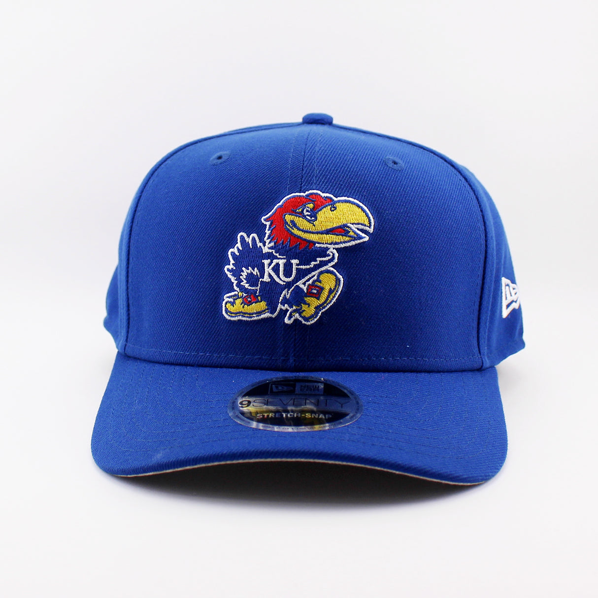 ニューエラ キャップ 9SEVENTY ストレッチ スナップバック カンザス ジェイホークス NCAA STRETCH SNAPBACK CAP BLUE