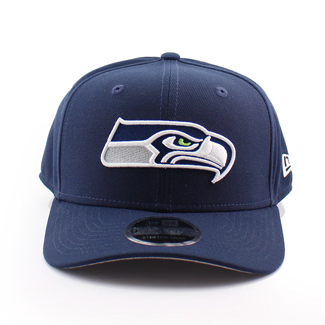 ニューエラ キャップ 9SEVENTY ストレッチ スナップバック シアトル シーホークス NFL STRETCH SNAPBACK CAP NAVY