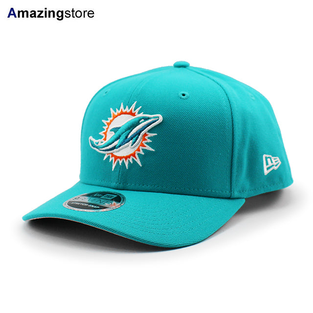 ニューエラ キャップ 9SEVENTY ストレッチ スナップバック マイアミ ドルフィンズ NFL STRETCH SNAPBACK CAP AQUA