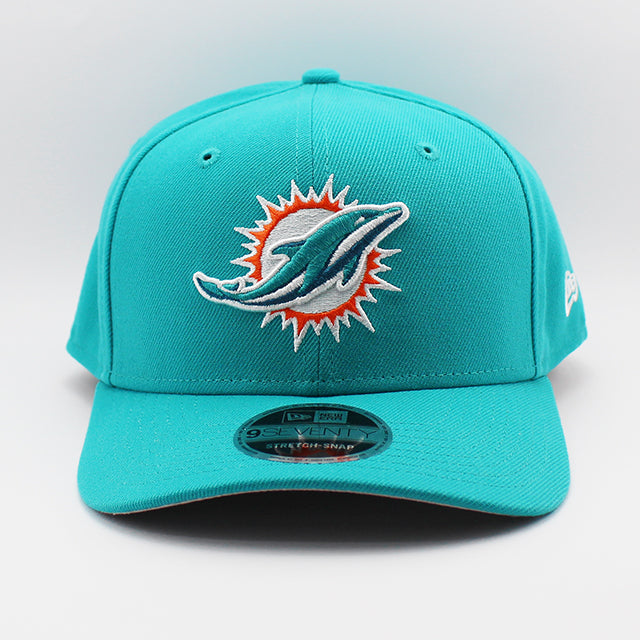 ニューエラ キャップ 9SEVENTY ストレッチ スナップバック マイアミ ドルフィンズ NFL STRETCH SNAPBACK CAP AQUA
