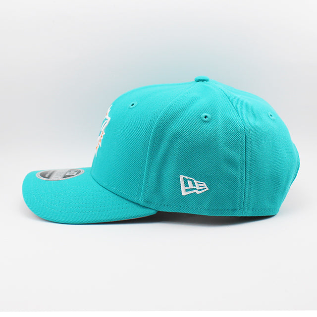 ニューエラ キャップ 9SEVENTY ストレッチ スナップバック マイアミ ドルフィンズ NFL STRETCH SNAPBACK CAP AQUA