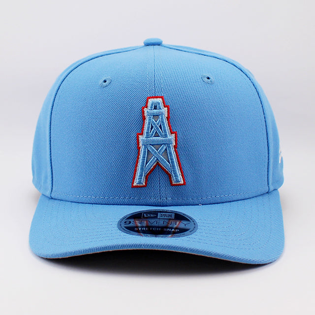 ニューエラ キャップ 9SEVENTY ストレッチ スナップバック ヒューストン オイラーズ NFL STRETCH SNAPBACK CAP SKY BLUE