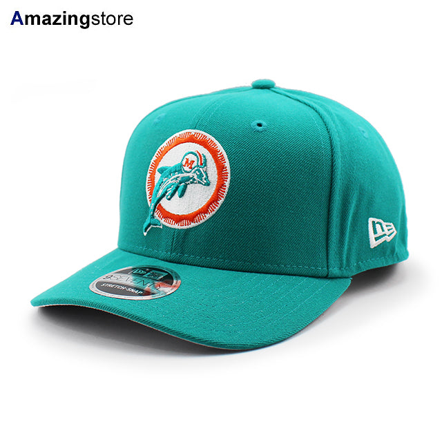 ニューエラ キャップ 9SEVENTY ストレッチ スナップバック マイアミ ドルフィンズ NFL STRETCH SNAPBACK CAP AQUA
