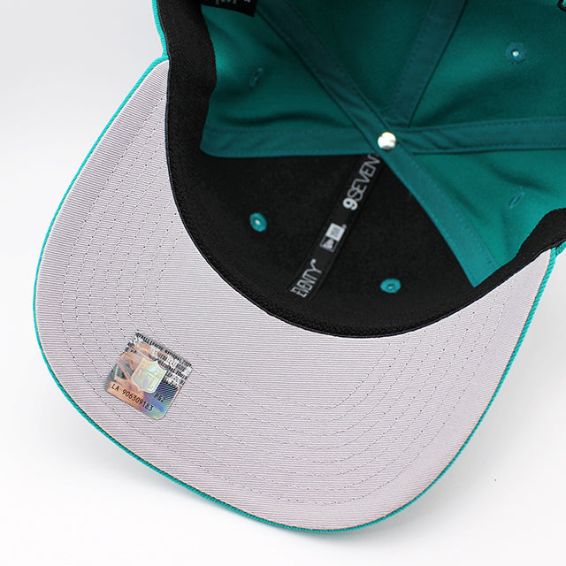 ニューエラ キャップ 9SEVENTY ストレッチ スナップバック マイアミ ドルフィンズ NFL STRETCH SNAPBACK CAP AQUA