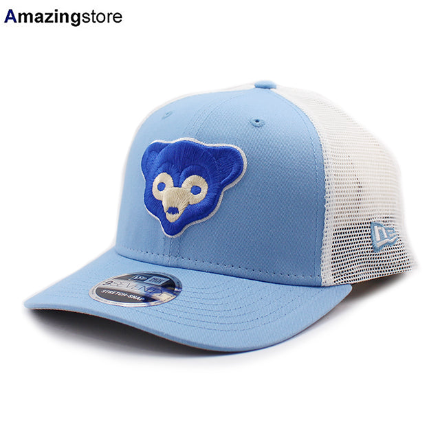 ニューエラ キャップ 9SEVENTY ストレッチ スナップバック シカゴ カブス MLB STRETCH MESH SNAPBACK CAP SKY BLUE