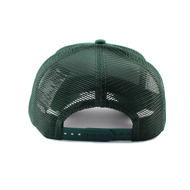 ニューエラ メッシュキャップ 9FORTY ミシガンステイト スパルタンズ NCAA A-FRAME TRUCKER MESH CAP DARK GREEN