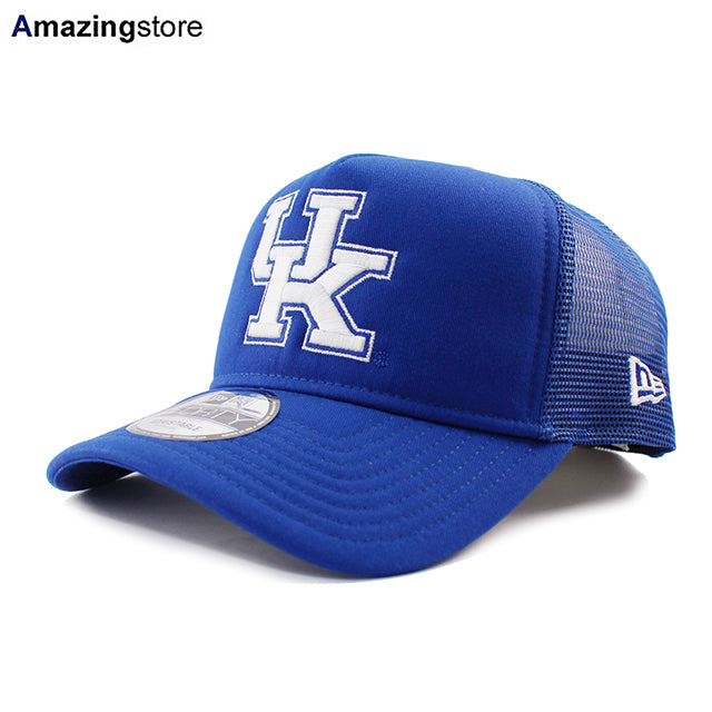ニューエラ メッシュキャップ 9FORTY ケンタッキー ワイルドキャッツ NCAA A-FRAME TRUCKER MESH CAP BLUE