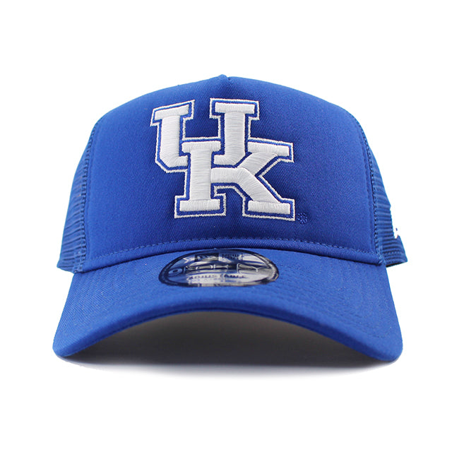 ニューエラ メッシュキャップ 9FORTY ケンタッキー ワイルドキャッツ NCAA A-FRAME TRUCKER MESH CAP BLUE