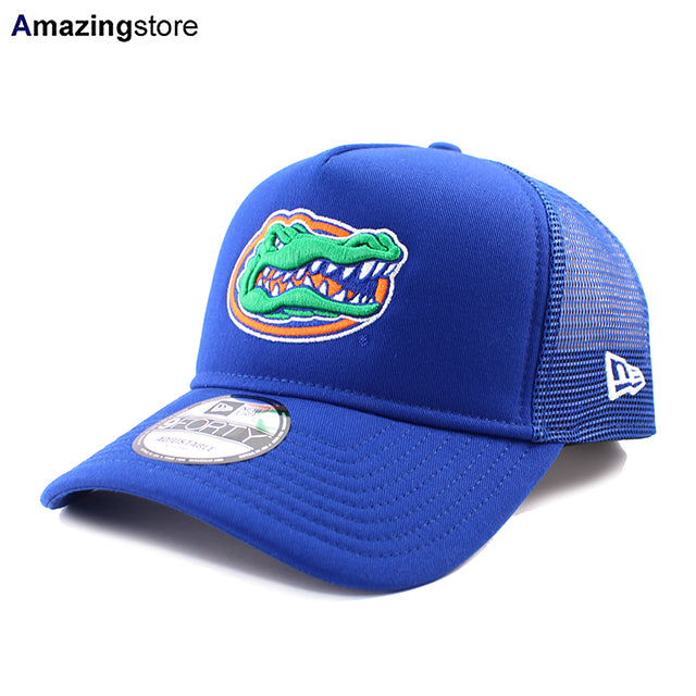 ニューエラ メッシュキャップ 9FORTY フロリダ ゲーターズ NCAA A-FRAME TRUCKER MESH CAP BLUE